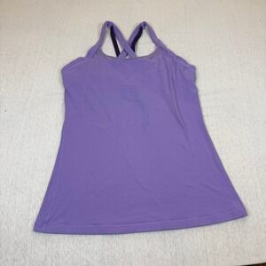 Lululemon‎ Purple Athletic Tank Top Women's Size 10 Crossback Built in Bra